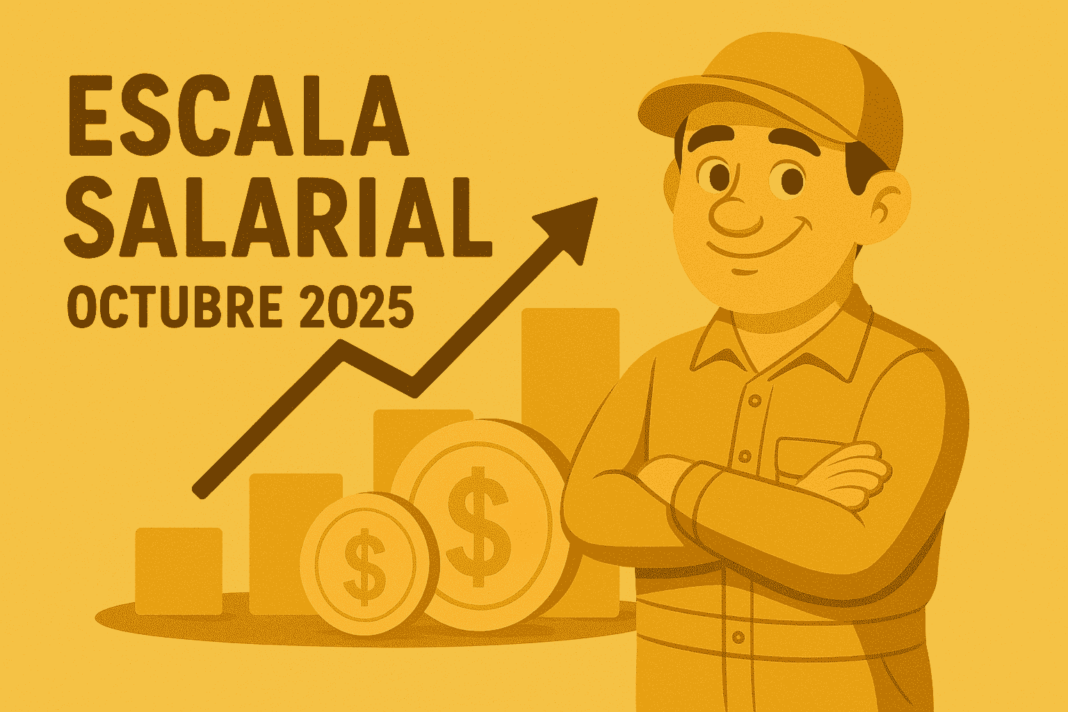 Escala salarial encargados de edificios octubre 2025
