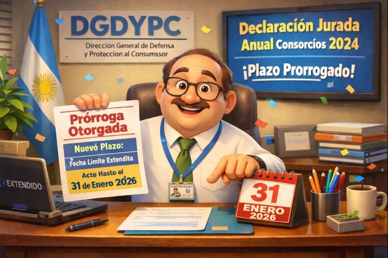 CABA extiende hasta el 31 de enero de 2026 la DDJJ de consorcios anual